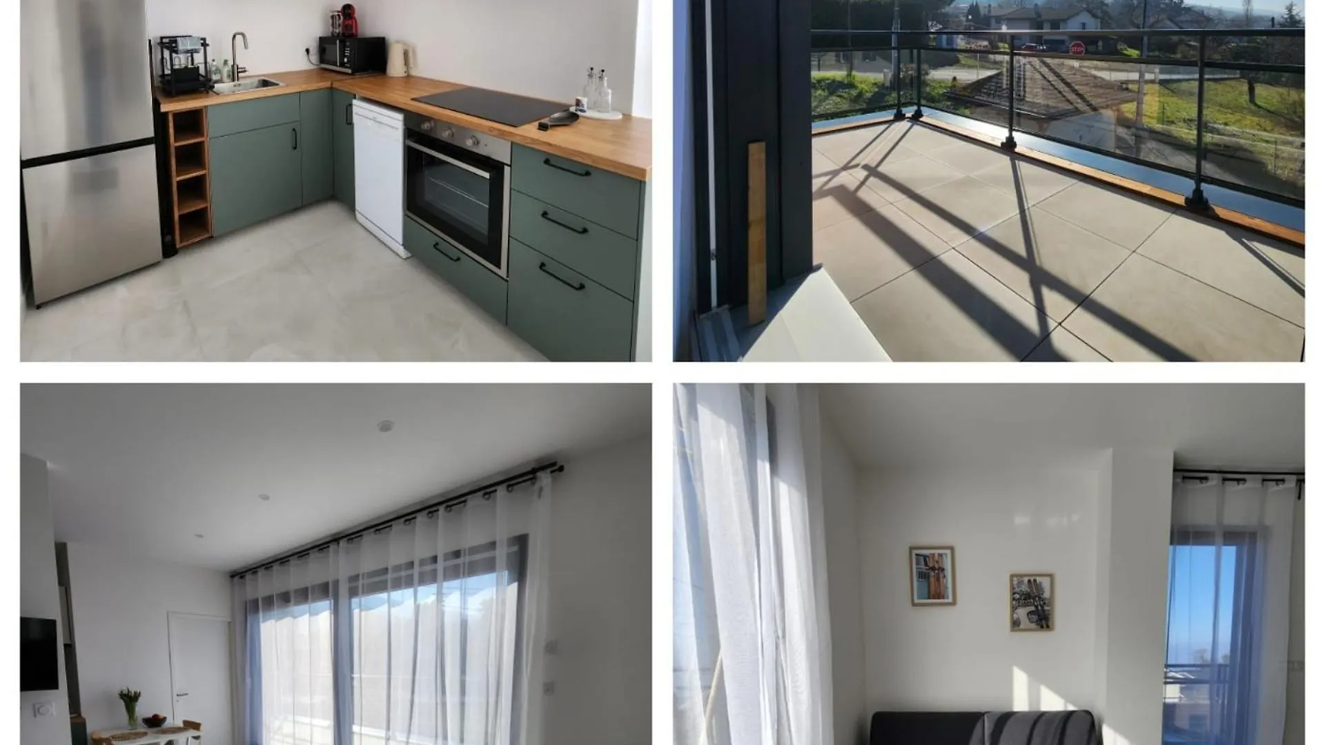Apartment Studio Lumineux Avec Grande Terrasse Et Vue Lac, Parking Prive Lugrin